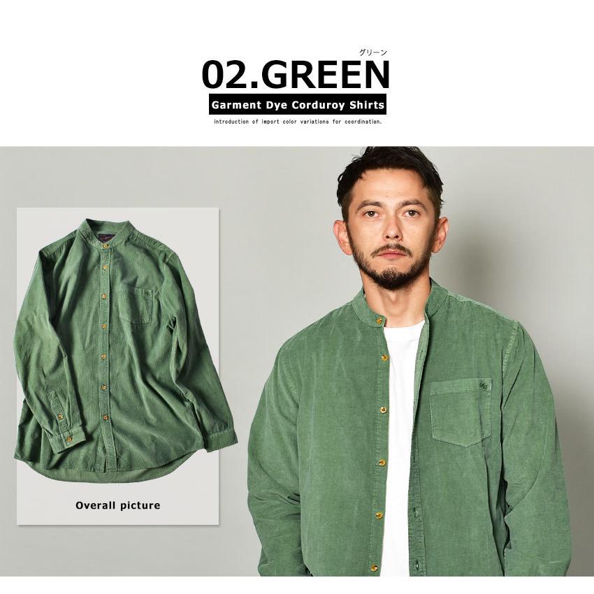 In'crewsive（インクルーシブ） コーデュロイ シャツ メンズ 製品染め