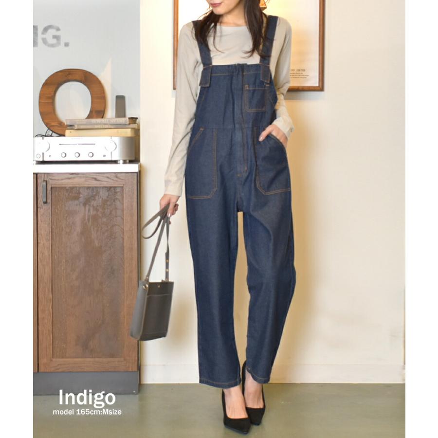 NACHU＆DIARY デニムフロントジップオールインワン サロペット