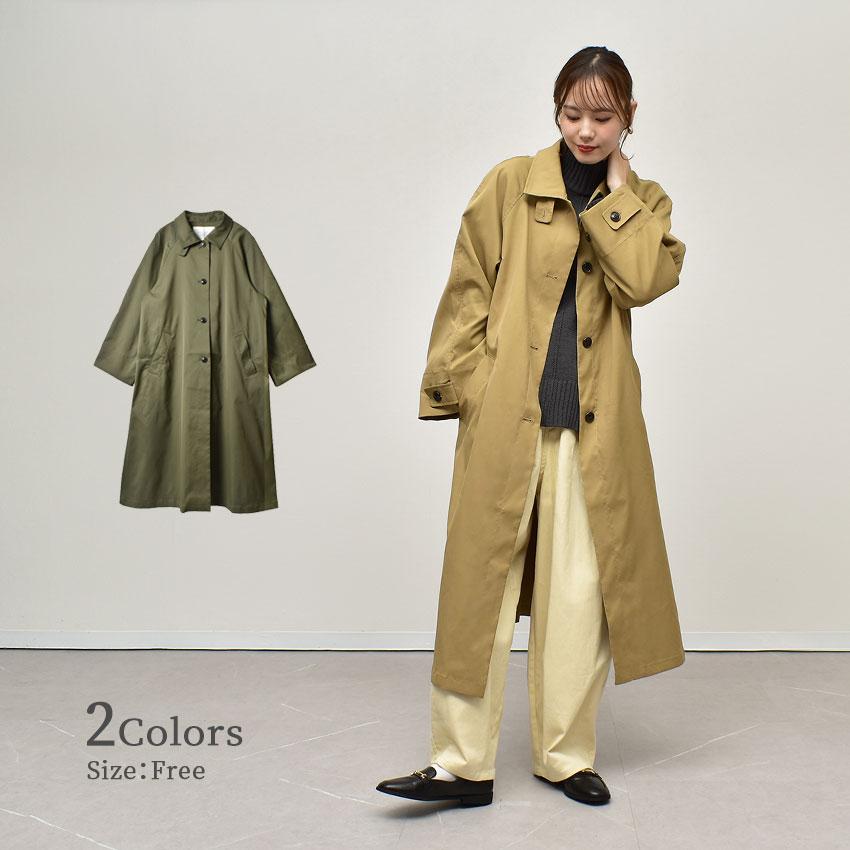 【お値下げ】YAMADAYA カーキオーバーサイズ コート ボタン付き ヤマダヤ CLOVE ライトロングブルゾン スプリングコート アウター
