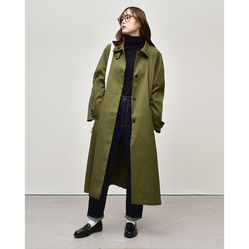 送料無料 ステンカラーコート レディース 2WAY ライトコート