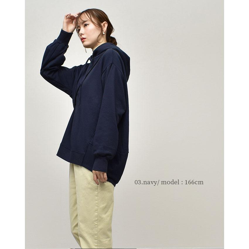 【新品未使用】レザレクションネイビーパーカー 送料無料 バックバルーンフーディー パーカー トップス