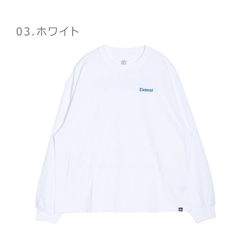 エレメント 長袖Tシャツ メンズ ELEMENT BE021050 ブラック 黒 ホワイト 白 トップス 長袖 オーバーサイズ ワイド クルーネック スポーティ ストリート シンプル｜z-mall｜07