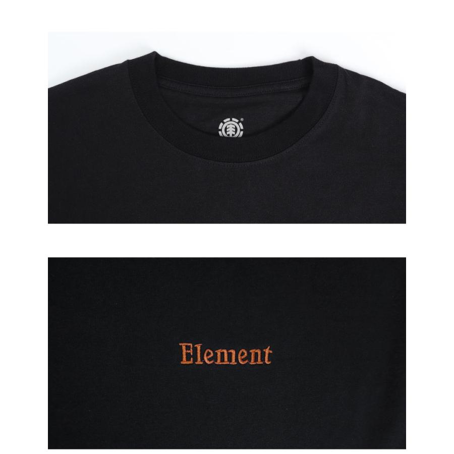 エレメント 長袖Tシャツ メンズ ELEMENT BE021050 ブラック 黒 ホワイト 白 トップス 長袖 オーバーサイズ ワイド クルーネック スポーティ ストリート シンプル｜z-mall｜09