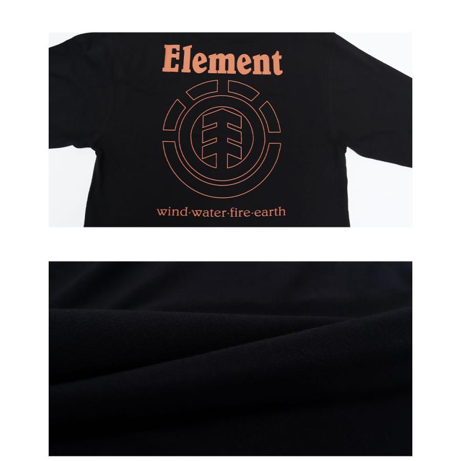 エレメント 長袖Tシャツ メンズ ELEMENT BE021050 ブラック 黒 ホワイト 白 トップス 長袖 オーバーサイズ ワイド クルーネック スポーティ ストリート シンプル｜z-mall｜11