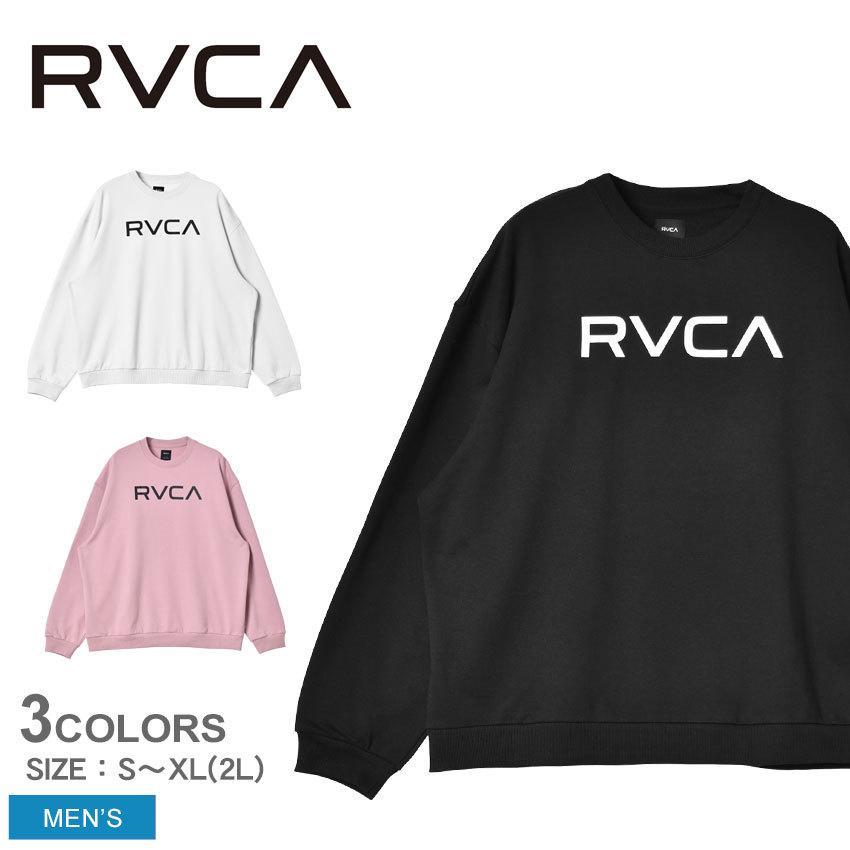 新品  RVCA 配色トレーナー BLACK✕WHITE RVCA（ルーカ） トレーナー スウェット メンズ レディース : ZOZOTOWN