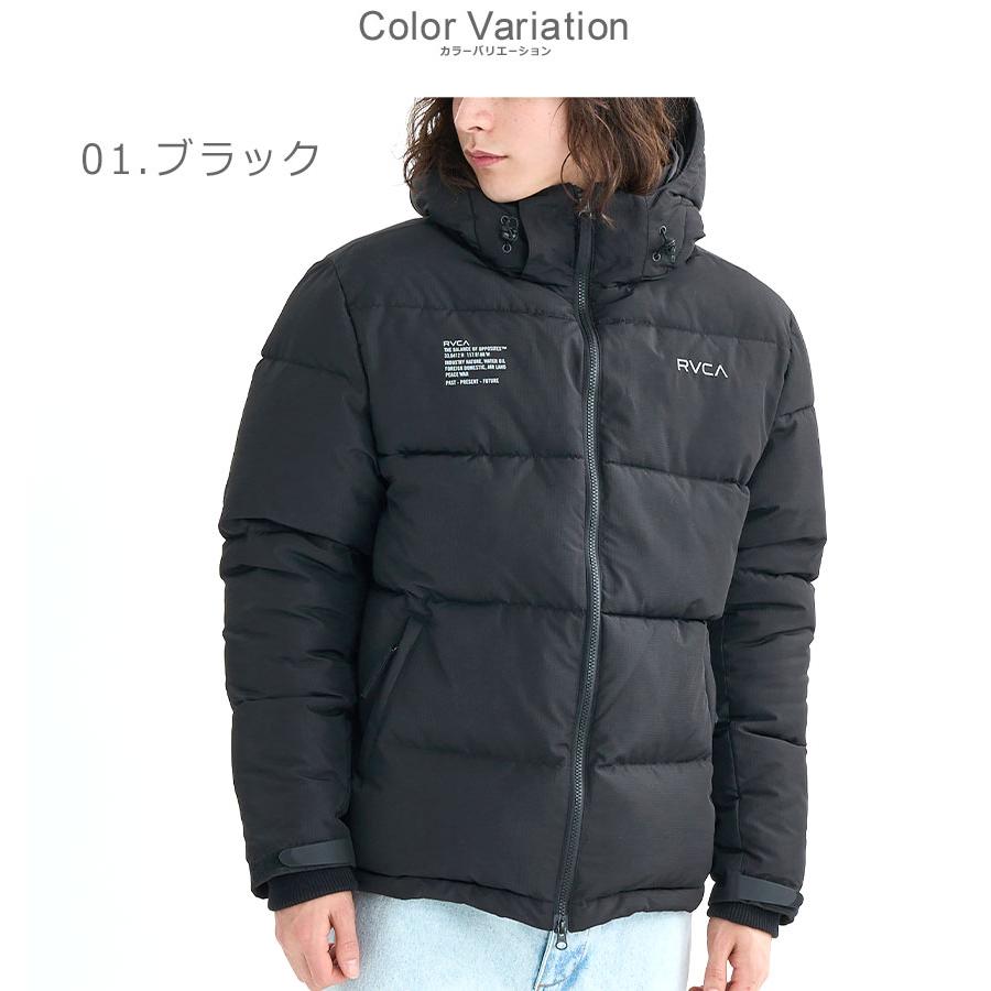 RVCA（ルーカ） ダウンジャケット メンズ BACK PRINT PUFFER JKT RVCA