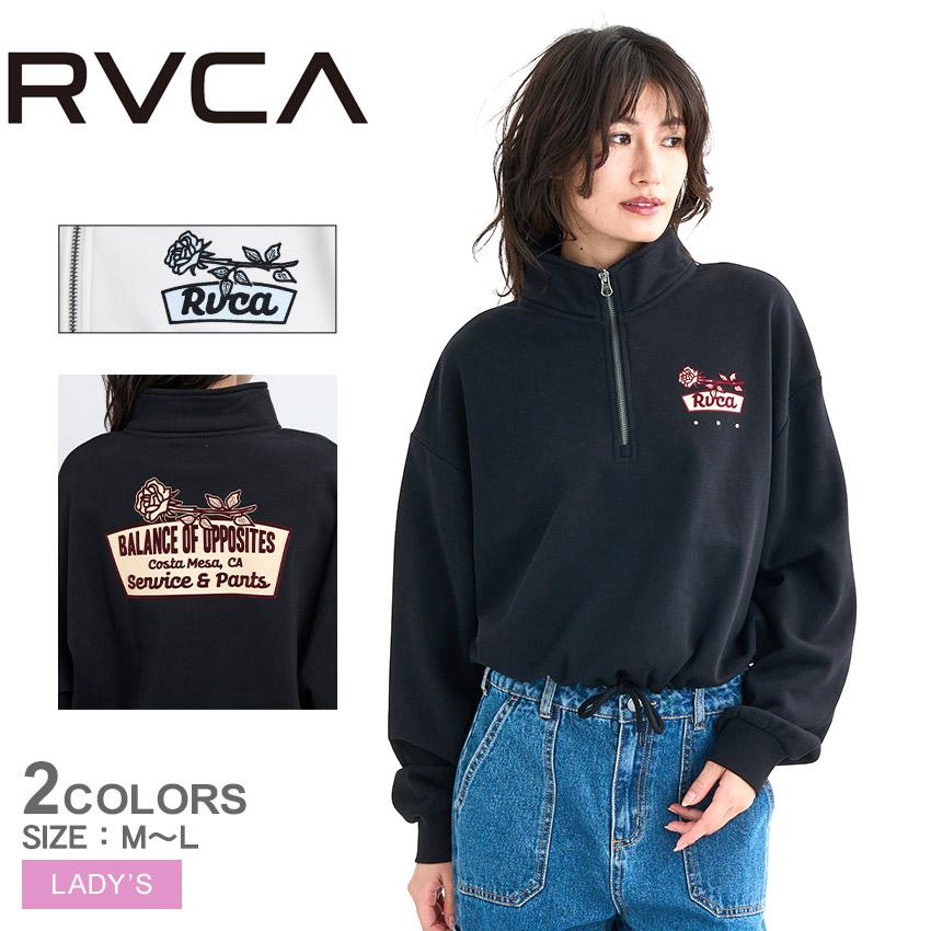 RVCA（ルーカ） スウェットジャケット レディース COSTA CROPPED