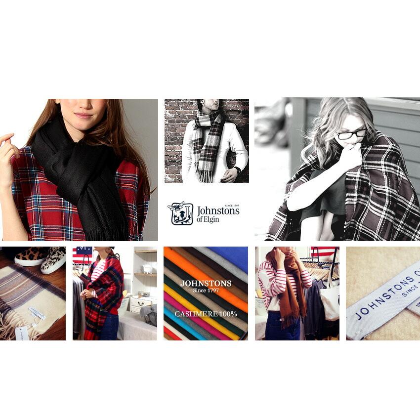 Johnstons of Elgin 送料無料 ジョンストンズ ストール メンズ