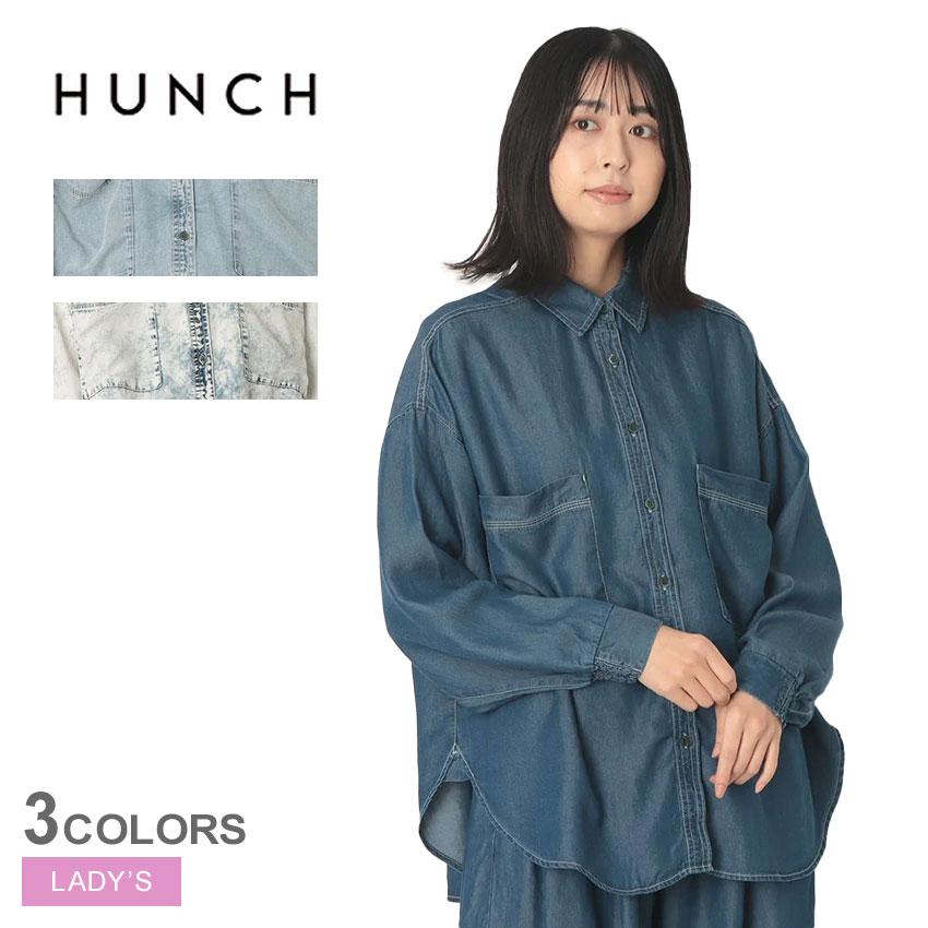 hunch（ハンチ） デニムシャツ レディース HUNCH WLN5271 ホワイト 白