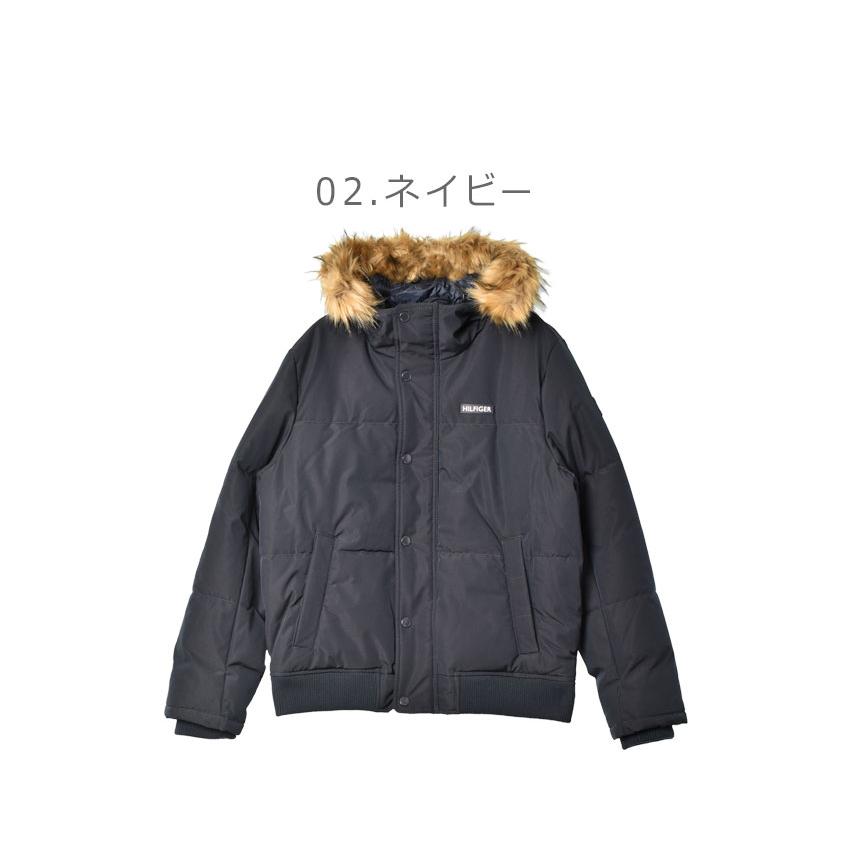 トミーヒルフィガー ジャケット メンズ TOMMY HILFIGER 152AP858 ブラック 黒 ネイビー 紺 アウター 中綿 中わた 羽織 上着 ブランド フード ファー ロゴ｜z-mall｜07