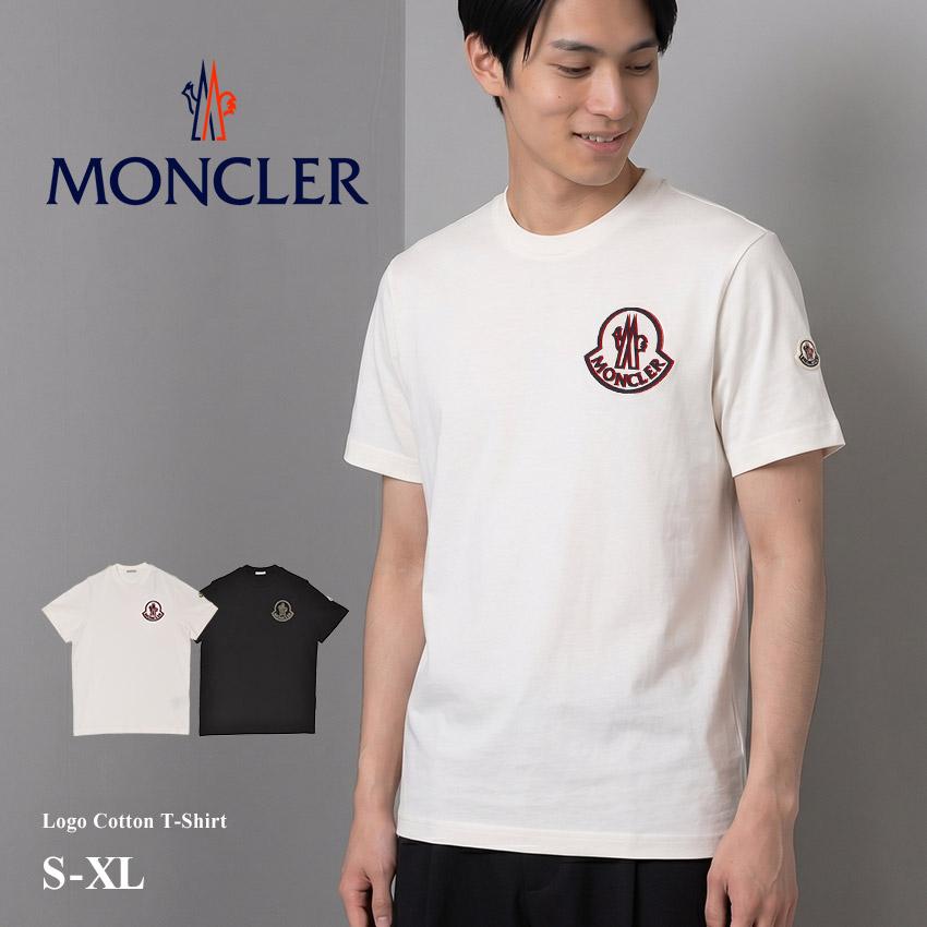 MONCLER 半袖 トップス　白　異素材ドッキング　モンクレール MONCLER（モンクレール） 半袖Tシャツ メンズ MONCLER
