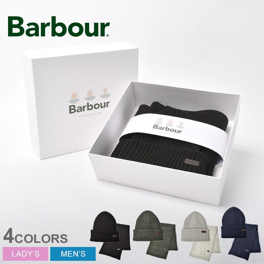 Barbour（バブアー） スカーフ＆ニット帽セット メンズ レディース