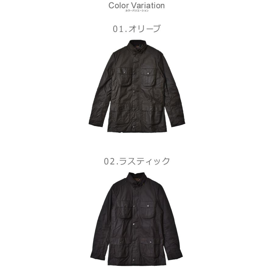Barbour ブラック ミリタリージャケット 38 Barbour（バブアー） ワックスジャケット メンズ BARBOUR MWX0340