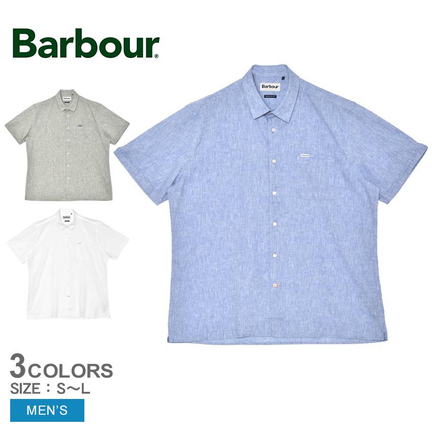 Barbour（バブアー） 半袖シャツ メンズ BARBOUR MSH5093 ホワイト 白