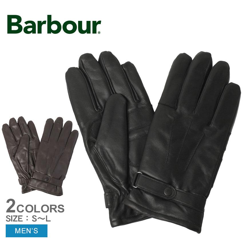 美品 Barbour バブアー Thosulate レザー 手袋 ダークブラウン Barbour（バブアー） 手袋 メンズ BARBOUR MGL0009 ブラック 黒
