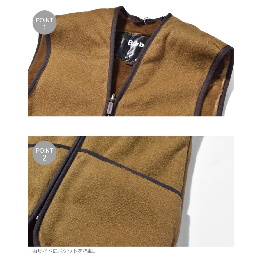 良品 Barbour バブアー A295 ライナーベスト C44 ジャケット Barbour（バブアー） ライナーベスト WARM PILE WAISTCOAT/ZIP-IN