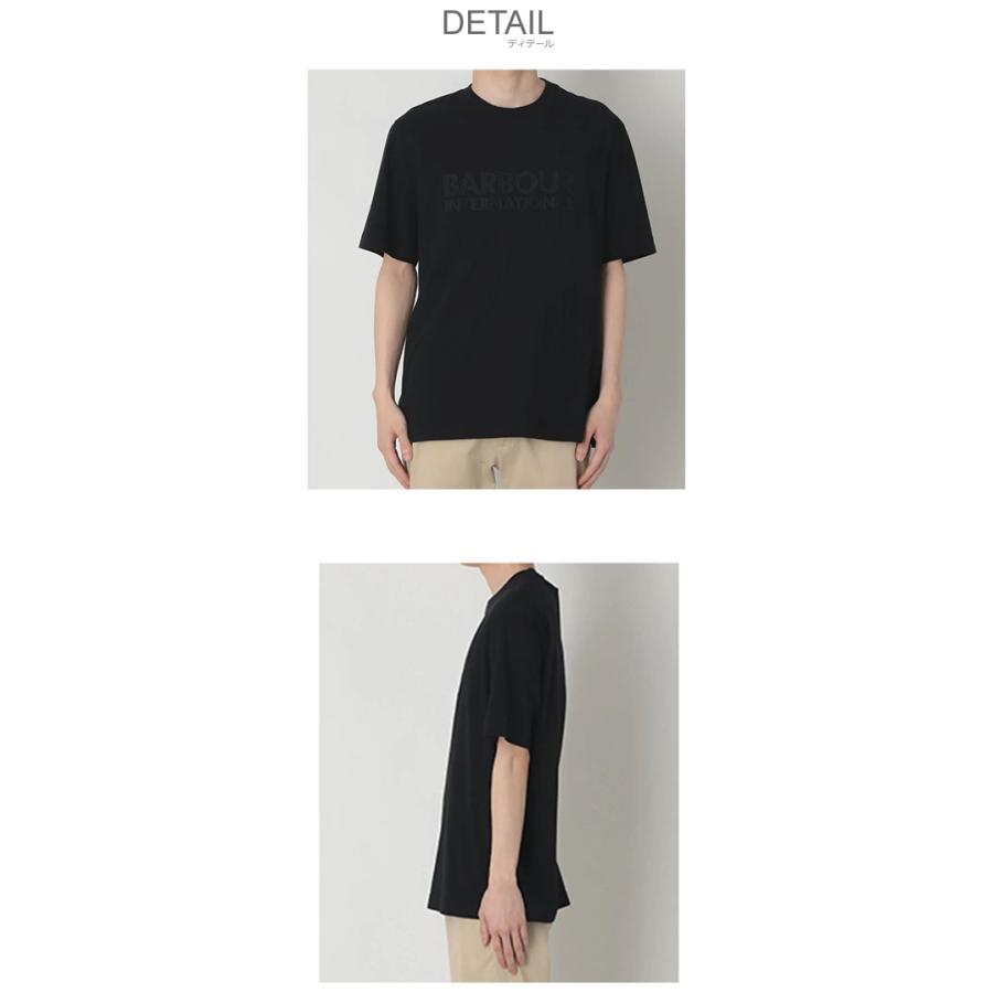 Barbour（バブアー） 半袖Tシャツ メンズ BARBOUR MTS1581 ブラック 黒