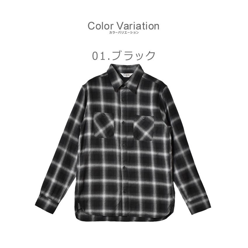 FIVEBROTHER（ファイブブラザー） 長袖シャツ メンズ ライトフランネル
