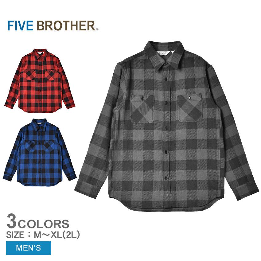 FIVEBROTHER（ファイブブラザー） 長袖シャツ メンズ FIVE BROTHER