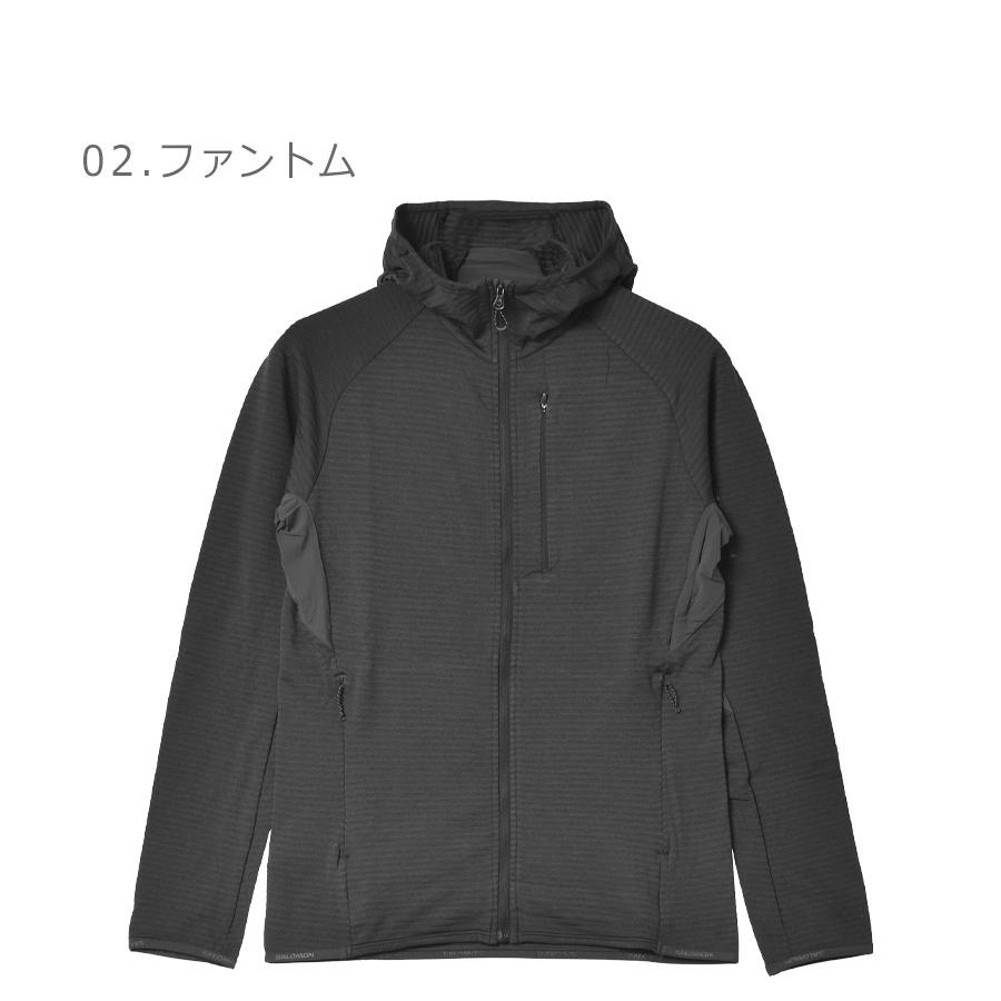 Salomon リバーシブルフードジャケット 黒 レディース EURO