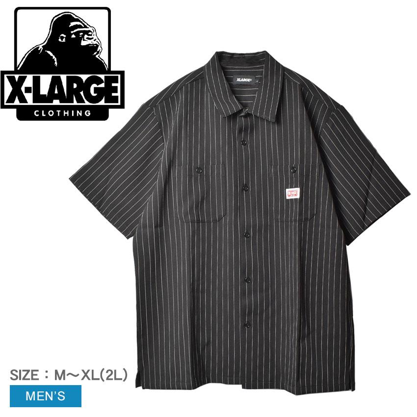 XLARGE（エクストラ ラージ） 半袖シャツ メンズ S/S STRIPE WORK