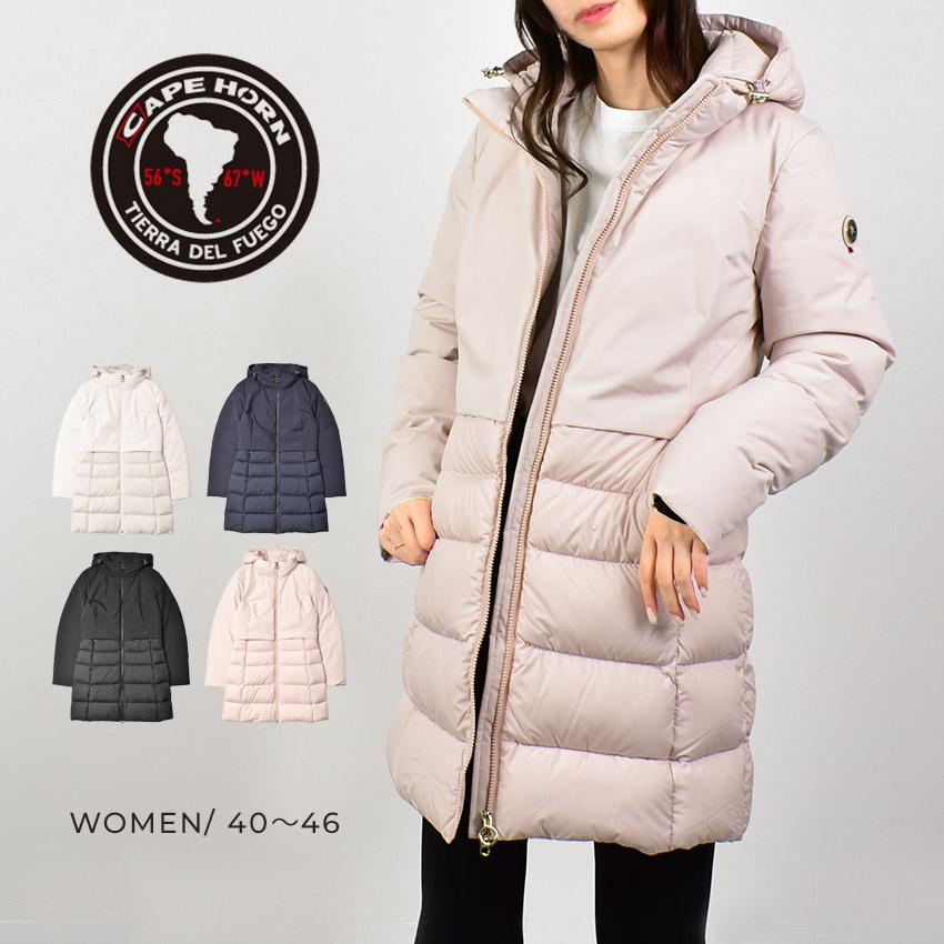 ケープホーン　雑誌掲載　ロングダウン　アイボリー　42 CAPEHORN 雑誌掲載 ケープホーン ロングダウン アイボリー 42サイズ