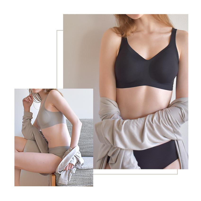 シームレスブラ ナイトブラ 育乳 ノンワイヤー 夜用 下着 レディース