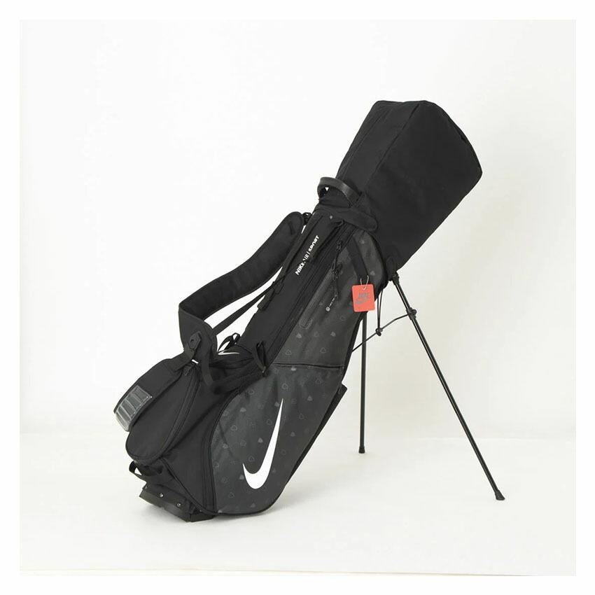 NIKE ナイキ ゴルフ キャディバッグ ゴルフバッグ　ブラック　フード付き ナイキ ゴルフバッグ メンズ レディース NIKE GF3020 ブラック