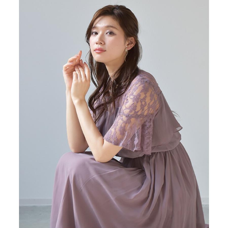 ナイトワン ドレス レディース NIGHT1 88202 ネイビー 紺 グレー
