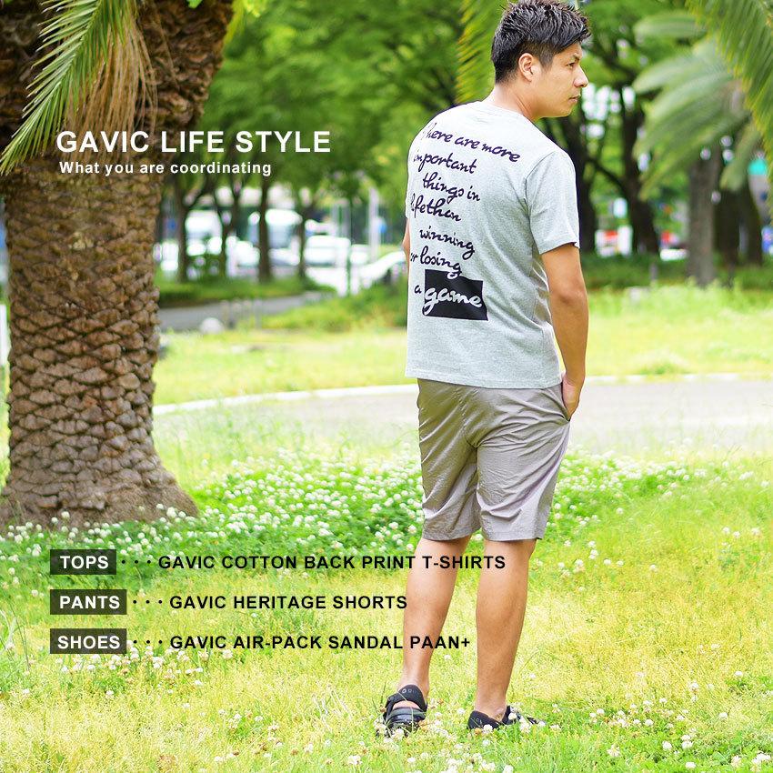 Tシャツ 半袖 メンズ おしゃれ ブランド コットン バックプリント GAVIC GA7309 ブラック 黒 ホワイト｜z-mall｜05