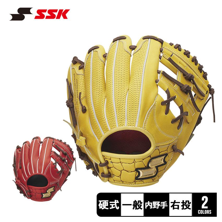 SSK 硬式グローブ イエロー 2023モデル】SSK 硬式 グローブ グラブ 外野手用 プロエッジ サイズ8L