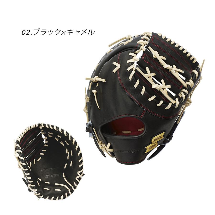 エスエスケー ファーストミット ユニセックス SSK PEKF13024 ブラウン 茶 ブラック 黒 野球 ベースボール ミット 硬式 ファースト 一塁手 一般 大人 野球用品の画像