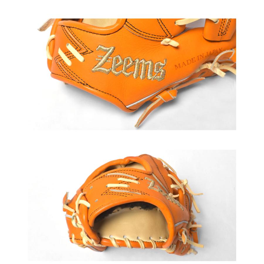ジームス グローブ 大人 一般 ZEEMS SV-528SBN オレンジ ベージュ 野球