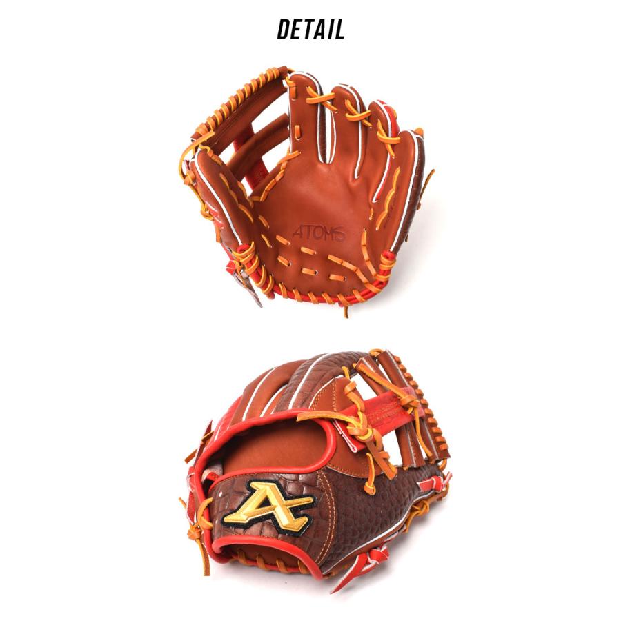 軟式用グローブ　アトムズ ATOMS 軟式グローブ / アトムズ 内野手 軟式グラブ 右投げ