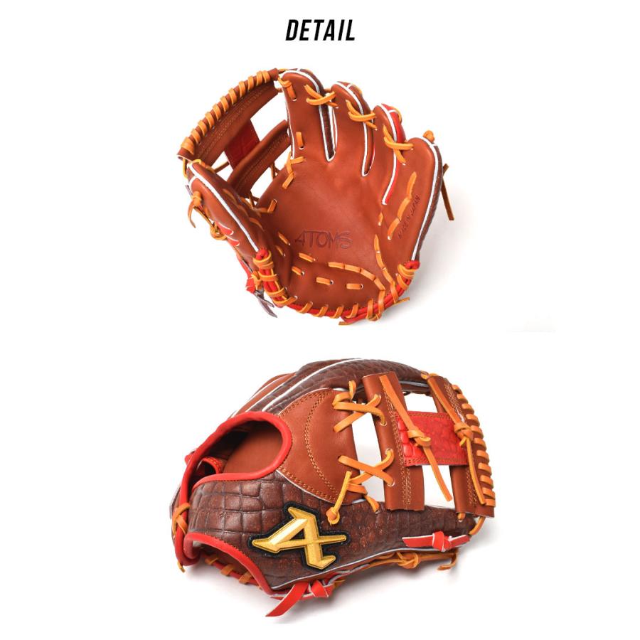 ATOMS アトムズ グローブ 大人 一般 ATOMS ANU-026K ブラウン 茶