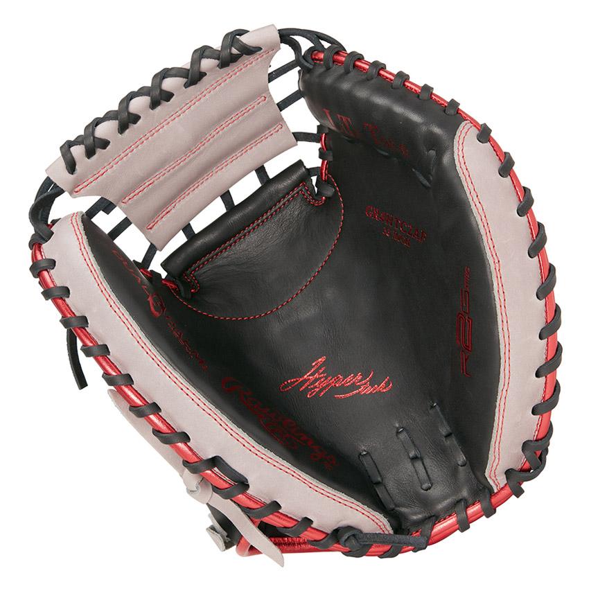 ローリングス グローブ・ミット ユニセックス Rawlings GR4HTC2AF グレー レッド 赤 ブラック 黒 野球 ベースボール ミット 軟式 キャッチャー 捕手 一般 大人｜z-mall｜08