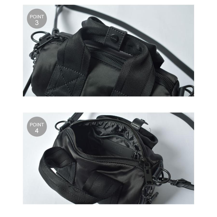 DIESEL ブラック ボディバッグ ショルダーバッグ DIESEL ボディバッグ ショルダーバッグX07276】ブラック - メルカリ
