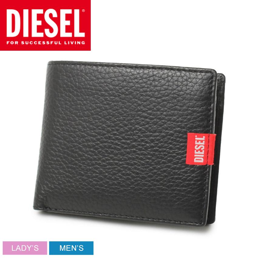 DIESEL 二つ折り財布 ブラック DIESEL（ディーゼル） 二つ折り財布 メンズ レディース BI FOLD COIN S