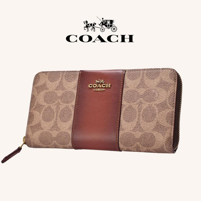 COACH（コーチ） 送料無料 長財布 レディース アコーディオンジップ