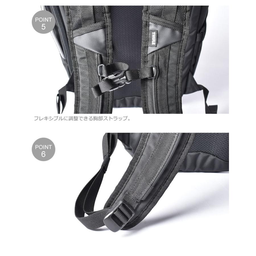 送料無料 スーリー バックパック 旅行バッグ  メンズ レディース CHASM BACKPACK 26L THULE TCHB115 黒 オレンジ カーキ リュック 鞄｜z-mall｜10