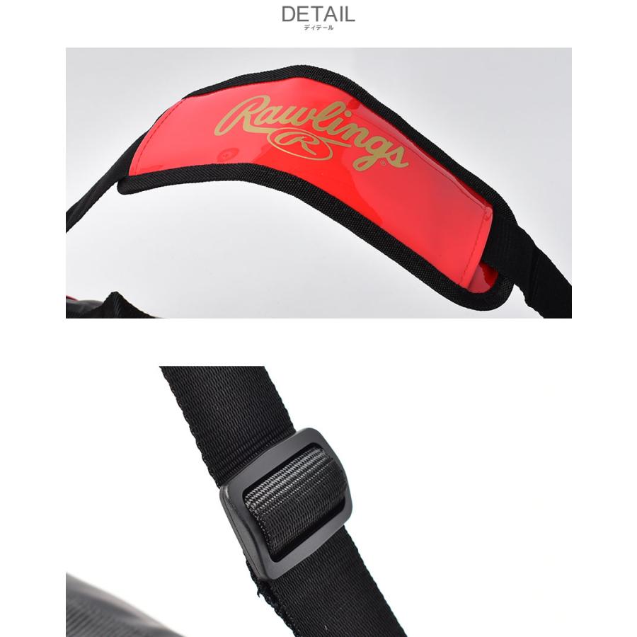 ローリングス バッグ RAWLINGS EBC10S03 ブラック 黒 野球用品 ベースボール ソフトボール スポーツバッグ バット入れ 鞄 カバン 収納ケース レッド 赤|z-mall|02