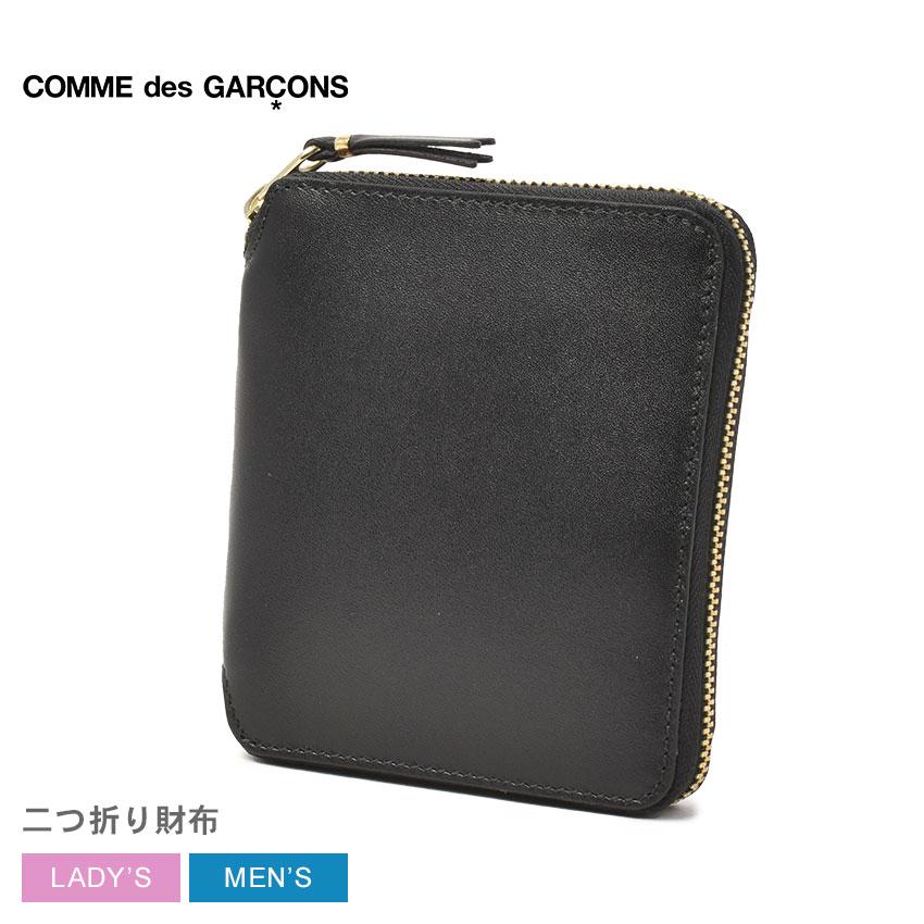 美品✨ COMME des GARÇONS 二つ折り財布 SA2100 ブラック COMME des GARCONS（コムデギャルソン） 財布 メンズ レディース COMME