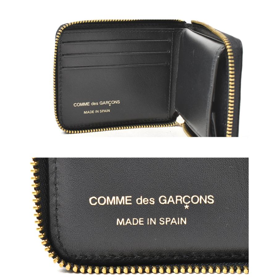 COMME des GARÇONS ブラック 二つ折り財布 SA 7100CP コムデギャルソン COMME des GARCONS COMME des GARCONS 二