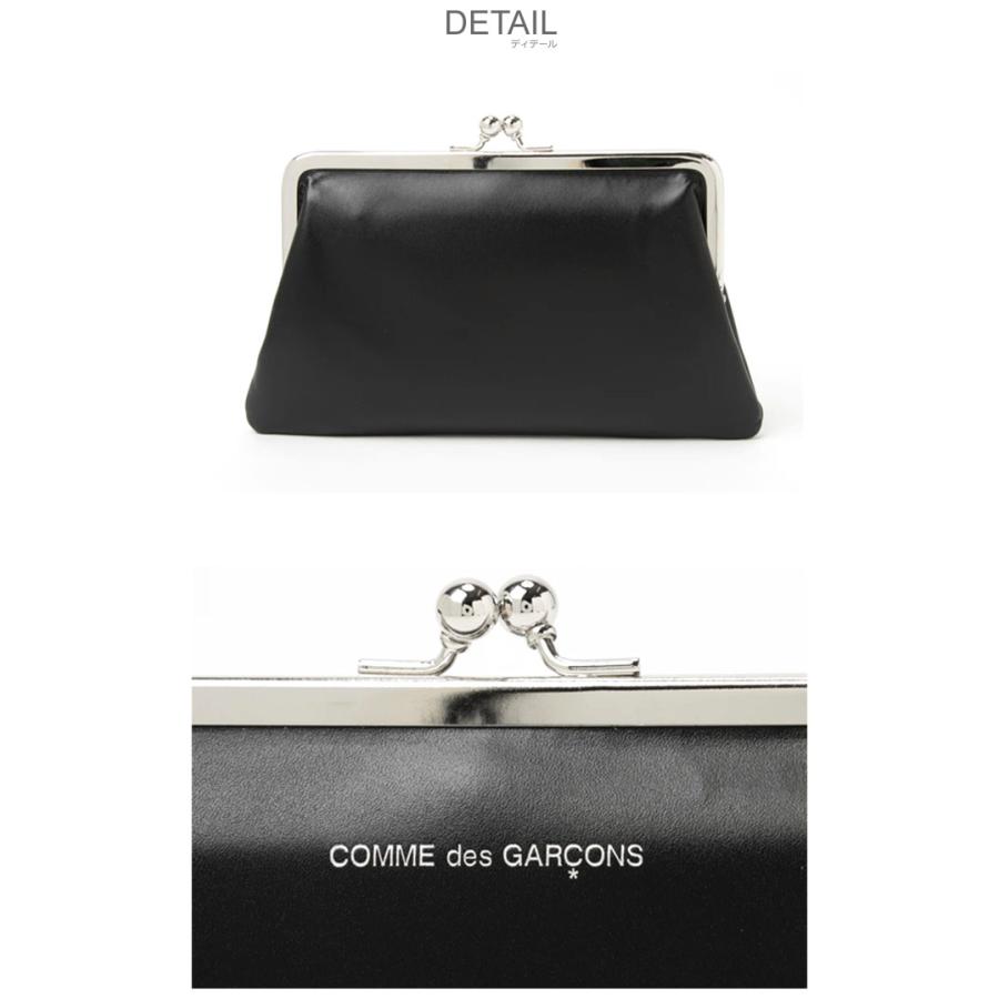 コムデギャルソン 財布 メンズ レディース COMME des GARCONS SA0302KC ブラック コンパクト財布 がま口 コインケース 小銭入れ ミニ財布 レザー 本革 牛革の画像
