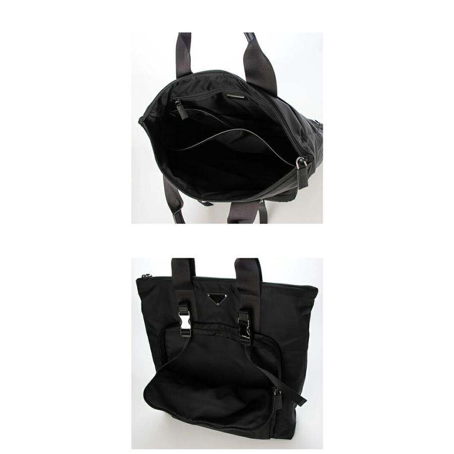 PRADA（プラダ） バックパック メンズ Re-Nylon サフィアーノレザー
