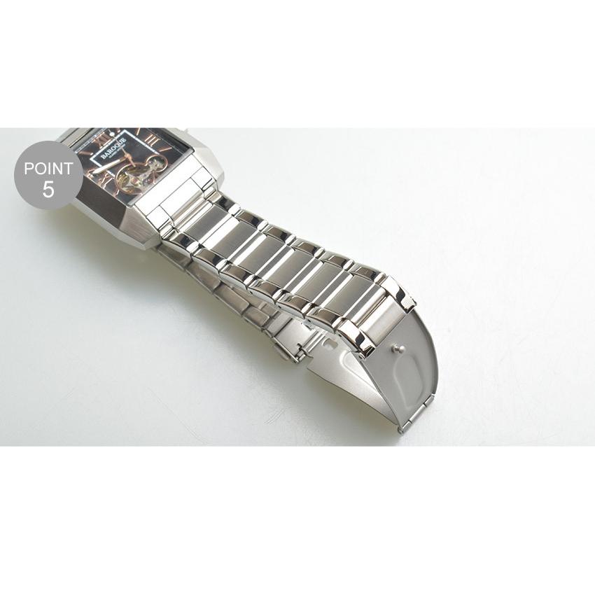バロック 腕時計 メンズ BAROQUE BA2004S ネイビー 紺 シルバー 
