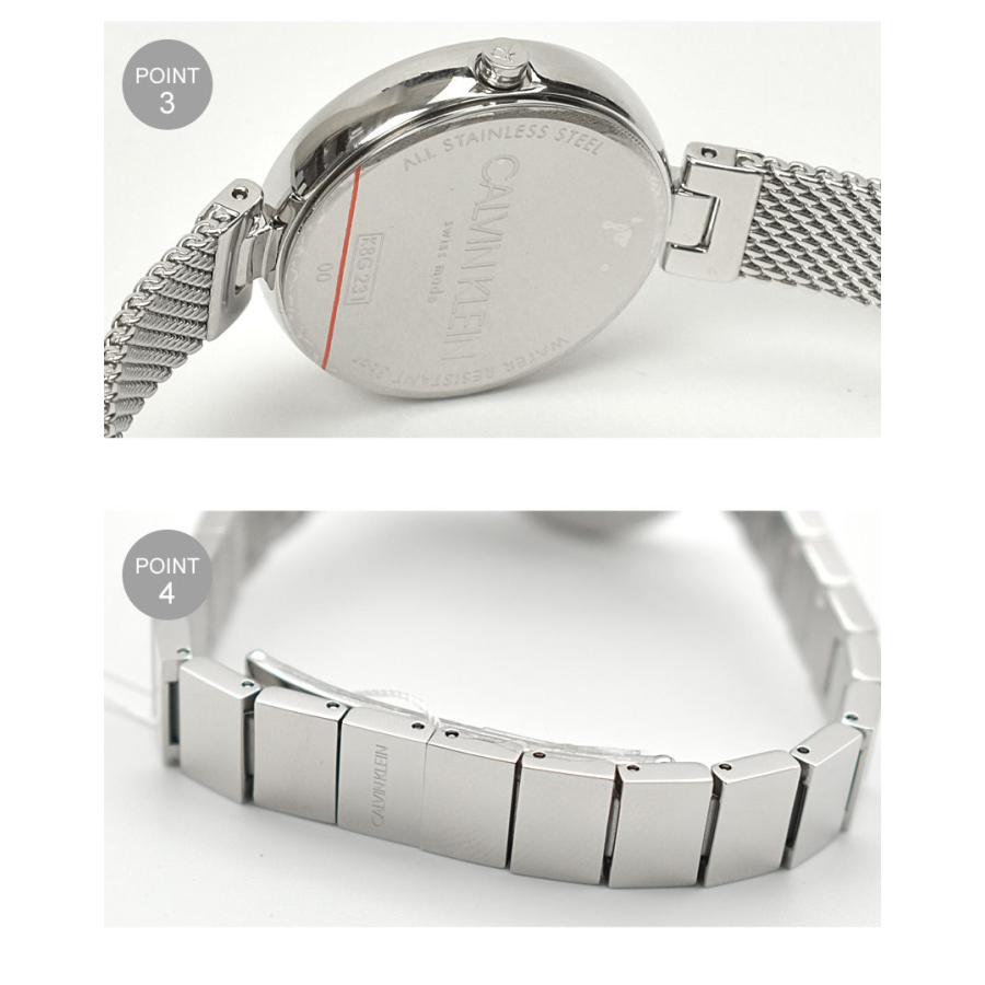 【 美品 】カルバンクライン  　シルバー文字盤　    レディース腕時計 Calvin Klein カルバンクライン 腕時計 レディース