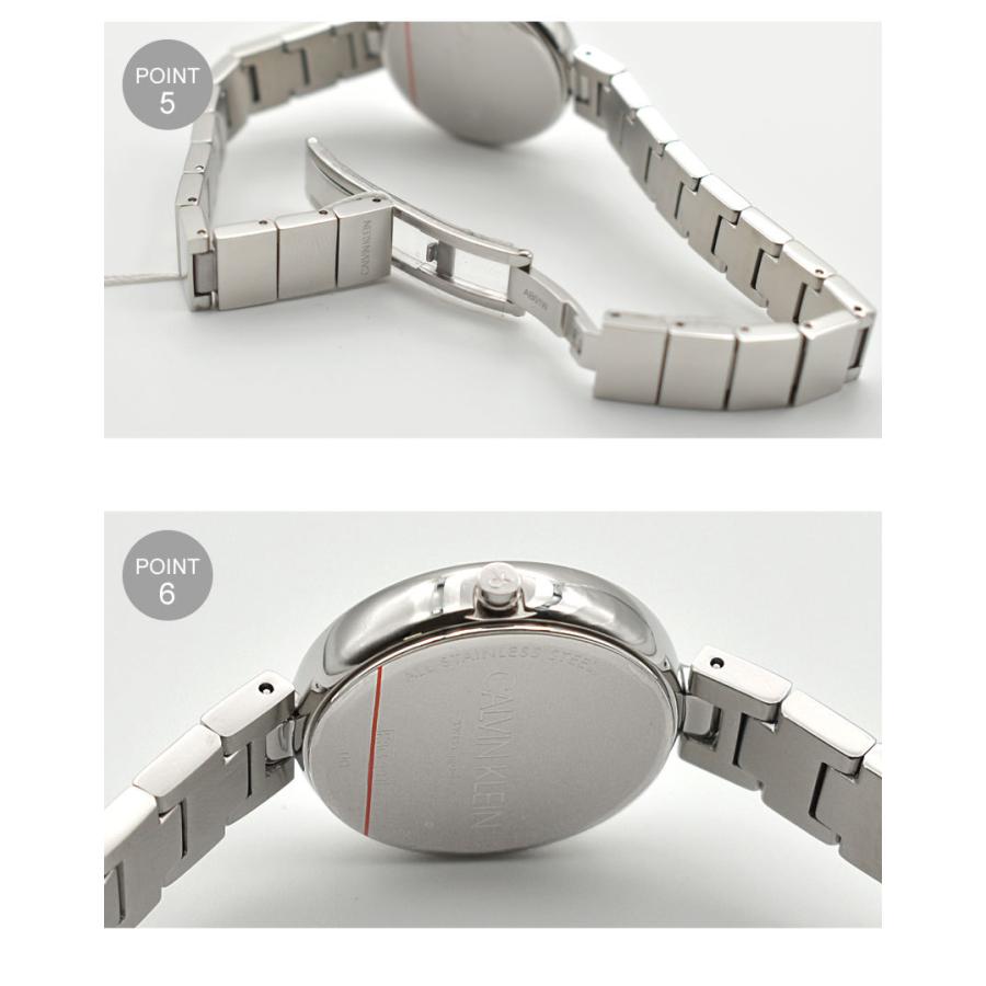 【 美品 】カルバンクライン  　シルバー文字盤　    レディース腕時計 Calvin Klein カルバンクライン 腕時計 レディース