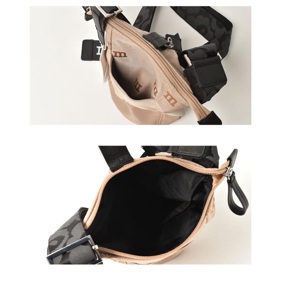 美品 マリメッコ Marimekko Essential Bucket M-Logo ロゴ ショルダーバッグ/ベージュ 鞄 UNIKKO【2400013740784】 marimekko（マリメッコ） 美品 Marimekko Essential Bucket M-Logo