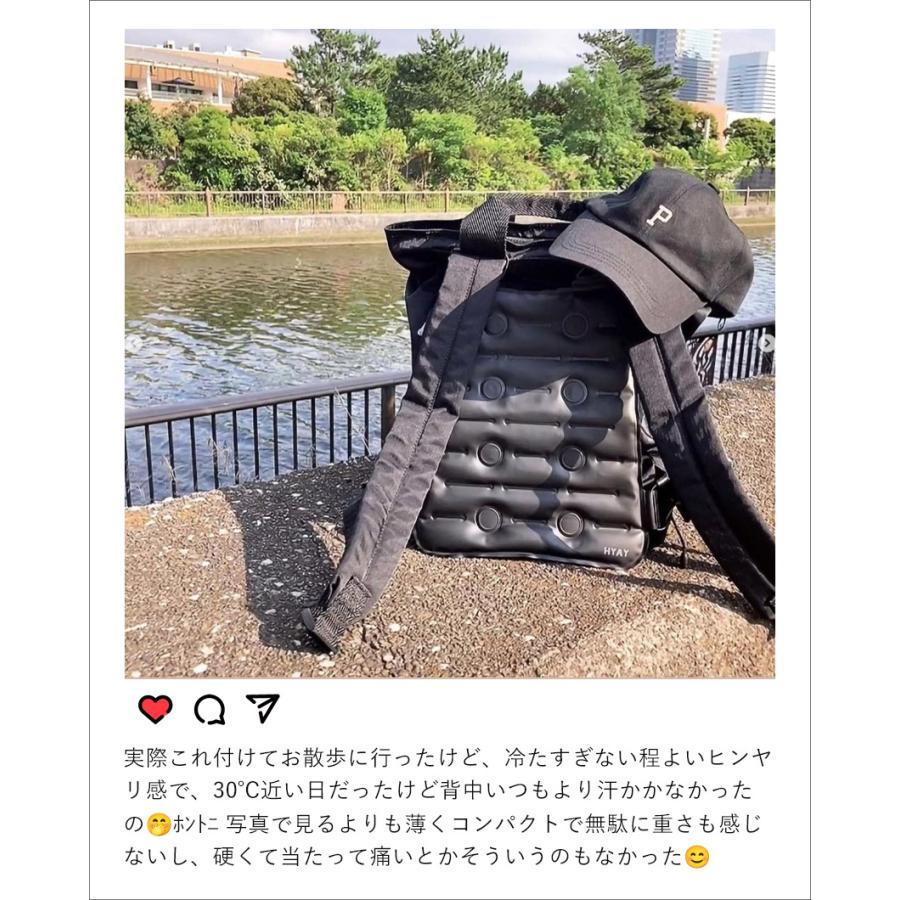 ネコポス配送） アイスパッド リュック 背中用 ひんやり 冷却グッズ